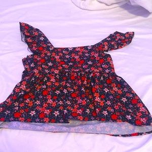 little floral cropped shirt